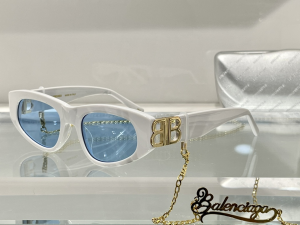 Balenciaga Luxury Sunglasses BB0095 White 