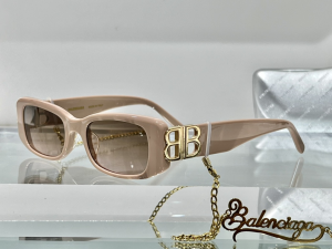 Balenciaga Luxury Sunglasses BB0096 Beige 