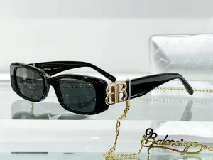 Balenciaga Luxury Sunglasses BB0096 Black 