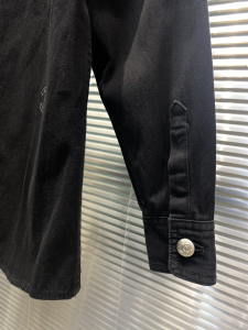 Replica Womens Clothing Chanel CC Logo Black Denim Jacket SML A228PP580 AA177878