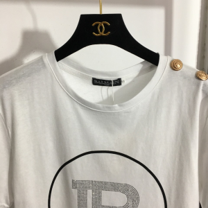 Replica Womens Clothing Balmain White Cotton T Shirt SML A228PP280 AA178062