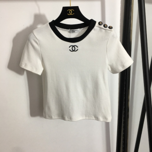 Chanel White Cotton T Shirt 