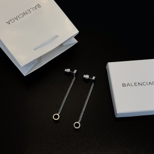 Replica Womens Jewelry Balenciaga Womens Screw Earrings in Silver A39PP120 AA177889