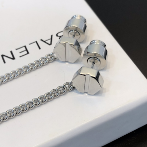 Replica Womens Jewelry Balenciaga Womens Screw Earrings in Silver A39PP120 AA177889