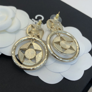 Replica Womens Jewelry Chanel Crystals Round Star Earrings A39PP160 AA177893