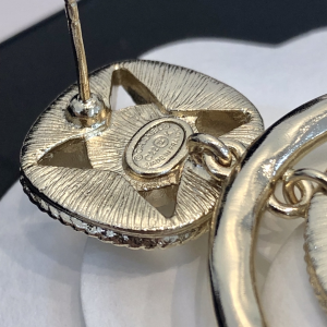 Replica Womens Jewelry Chanel Crystals Round Star Earrings A39PP160 AA177893