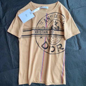 Dior Beige Cotton Jersey T Shirt 