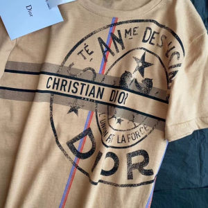 Replica Womens Clothing Dior Beige Cotton Jersey T Shirt SML A154PP280 AA178412