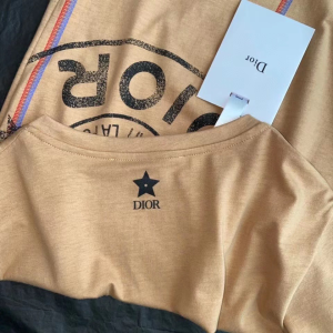 Replica Womens Clothing Dior Beige Cotton Jersey T Shirt SML A154PP280 AA178412
