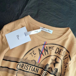 Replica Womens Clothing Dior Beige Cotton Jersey T Shirt SML A154PP280 AA178412