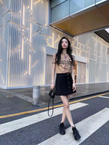 Replica Womens Clothing Dior Beige Cotton Jersey T Shirt SML A154PP280 AA178412