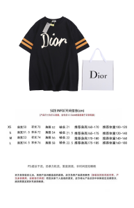Replica Womens Clothing Dior Black Cotton T Shirt S To XL A130PP280 AA178340