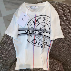 Replica Womens Clothing Dior White Cotton Jersey T Shirt SML A154PP280 AA178413