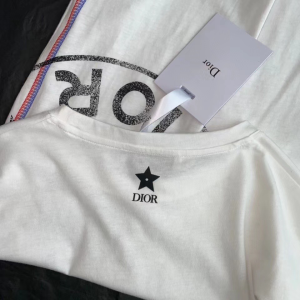Replica Womens Clothing Dior White Cotton Jersey T Shirt SML A154PP280 AA178413