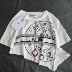 Replica Womens Clothing Dior White Cotton Jersey T Shirt SML A154PP280 AA178413