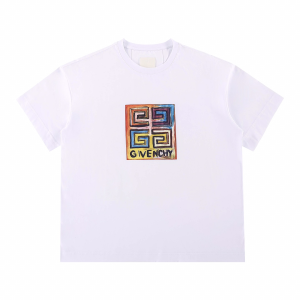 Givenchy 4G White Jersey Cotton T Shirt 