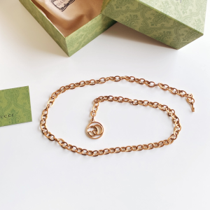 Replica Womens Belts Gucci Double G Chain Belt in Gold A175PP240 AA178649