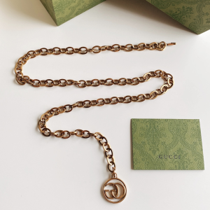 Replica Womens Belts Gucci Double G Chain Belt in Gold A175PP240 AA178649
