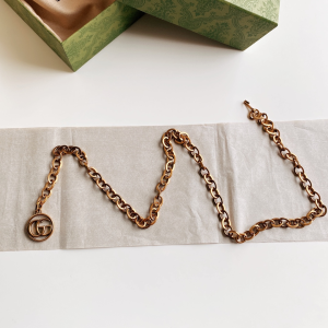 Replica Womens Belts Gucci Double G Chain Belt in Gold A175PP240 AA178649