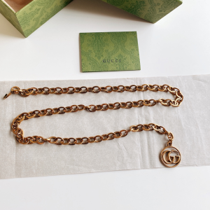 Replica Womens Belts Gucci Double G Chain Belt in Gold A175PP240 AA178649