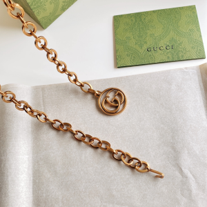 Replica Womens Belts Gucci Double G Chain Belt in Gold A175PP240 AA178649