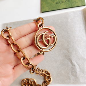 Replica Womens Belts Gucci Double G Chain Belt in Gold A175PP240 AA178649