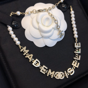 Replica Womens Jewelry Chanel Mademoiselle Monogram Necklace A39PP280 AA178461