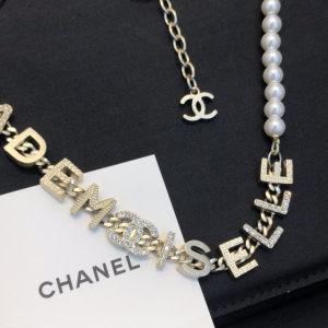 Replica Womens Jewelry Chanel Mademoiselle Monogram Necklace A39PP280 AA178461