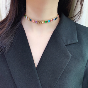Replica Womens Jewelry Chanel Multicolor Necklaces A39PP180 AA178455