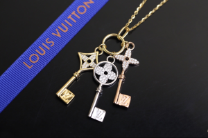 Louis Vuitton 3 Key Tri Pendant Necklaces 