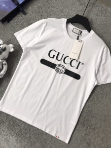 Gucci Logo White Cotton T Shirt 