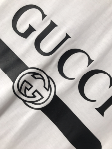 Replica Mens Clothing Gucci Logo White Cotton T Shirt M To XXXXL A168PP280 AA178932