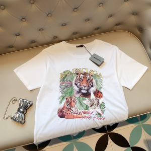 Balenciaga Tiger White Cotton T Shirt XS To L 