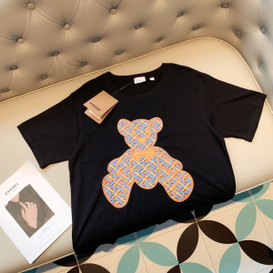 Burberry Bear Black Cotton T Shirt XS To L 