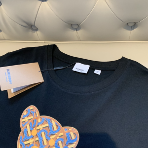 Replica Womens Clothing Burberry Bear Black Cotton T Shirt XS To L A218PP180 AA178975