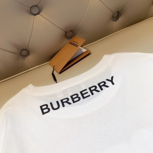 Replica Womens Clothing Burberry Bear White Cotton T Shirt XS To L A218PP180 AA178974