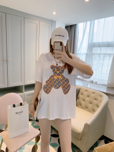 Replica Womens Clothing Burberry Bear White Cotton T Shirt XS To L A218PP180 AA178974