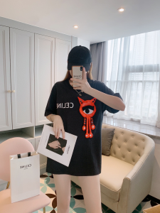Replica Womens Clothing Celine Black Cotton T Shirt XS To L A218PP180 AA178994