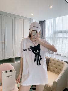 Replica Womens Clothing Celine White Cotton T Shirt XS To L A218PP180 AA178993