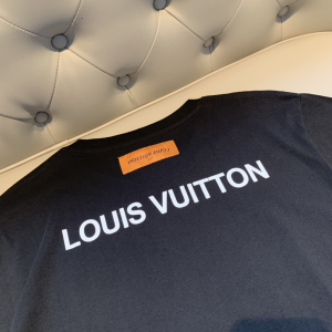 Replica Womens Clothing Louis Vuitton Black Cotton T Shirt XS To L A218PP180 AA178964