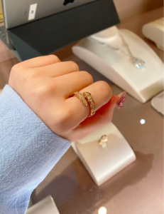 Replica Womens Jewelry Bvlgari VIP Serpenti Viper Diamonds Ring Gold A62PP290 AA178763