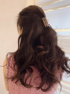 Replica Womens Jewelry Chanel Gold Monogram Hair Clip A152PP130 AA178928