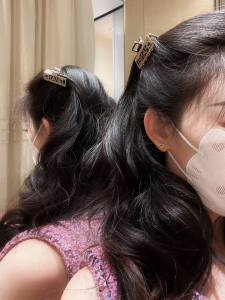 Replica Womens Jewelry Chanel Gold Monogram Hair Clip A152PP130 AA178928