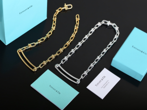 Replica Womens Jewelry Tiffany HardWear Link Necklace Gold A205PP260 AA178956