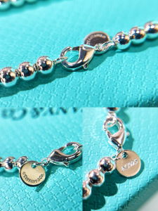 Replica Womens Jewelry Tiffany VIP Bow Bead Bracelet Silver A62PP180 AA178769