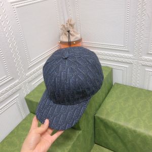 Dior Oblique Jacquard Canvas Baseball Hat Black 