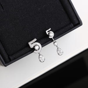 Chanel Crystal N5 Earrings 
