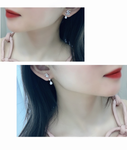 Replica Womens Jewelry Chanel Crystal N5 Earrings A205PP280 AA179218