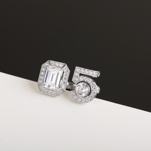 Chanel Crystal N5 Rings 