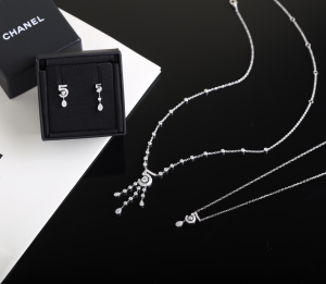 Replica Womens Jewelry Chanel Crystal N5 Tassel Pendant Necklaces A205PP360 AA179220